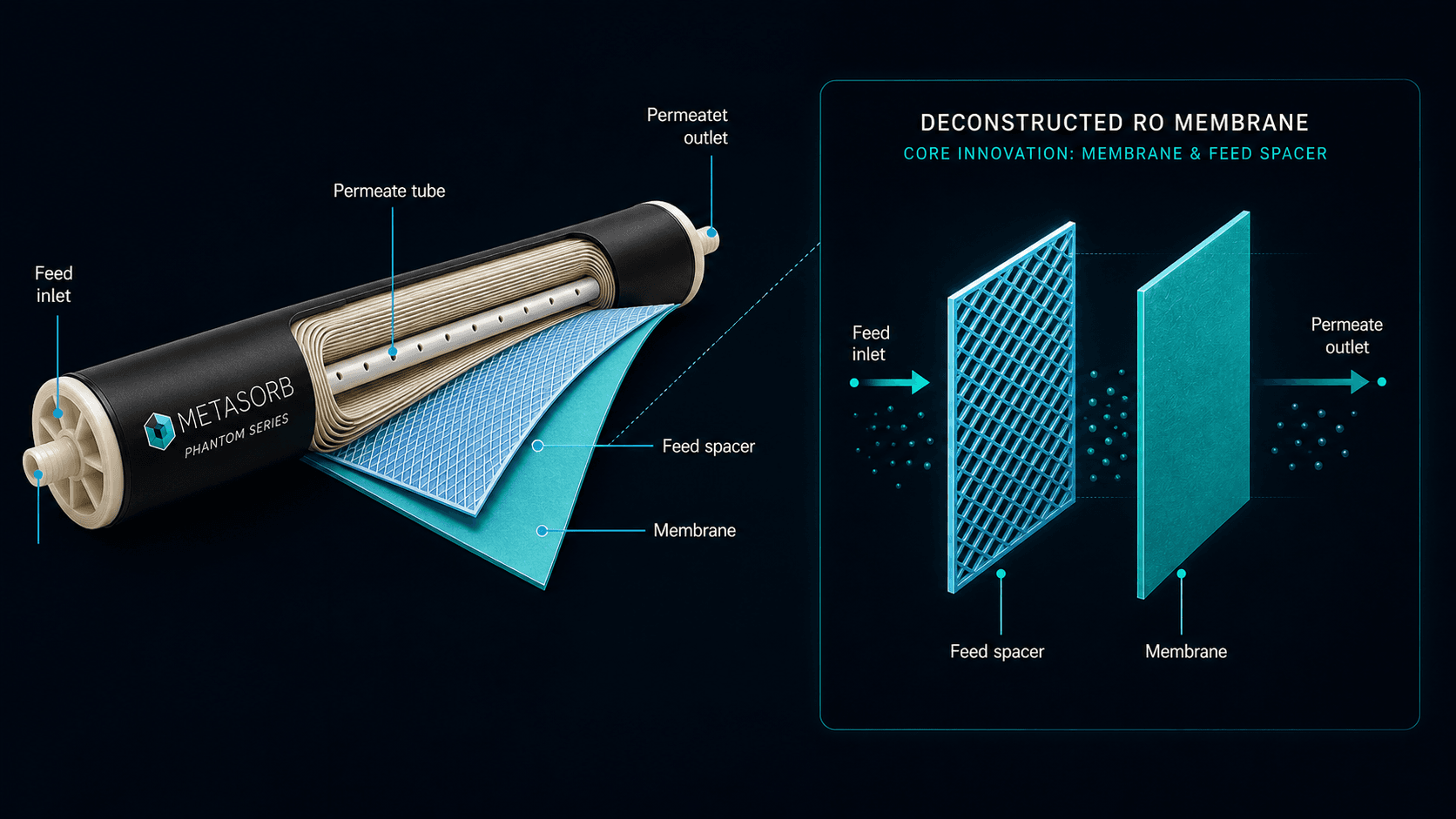 Biofouling impact on flow performance diagram