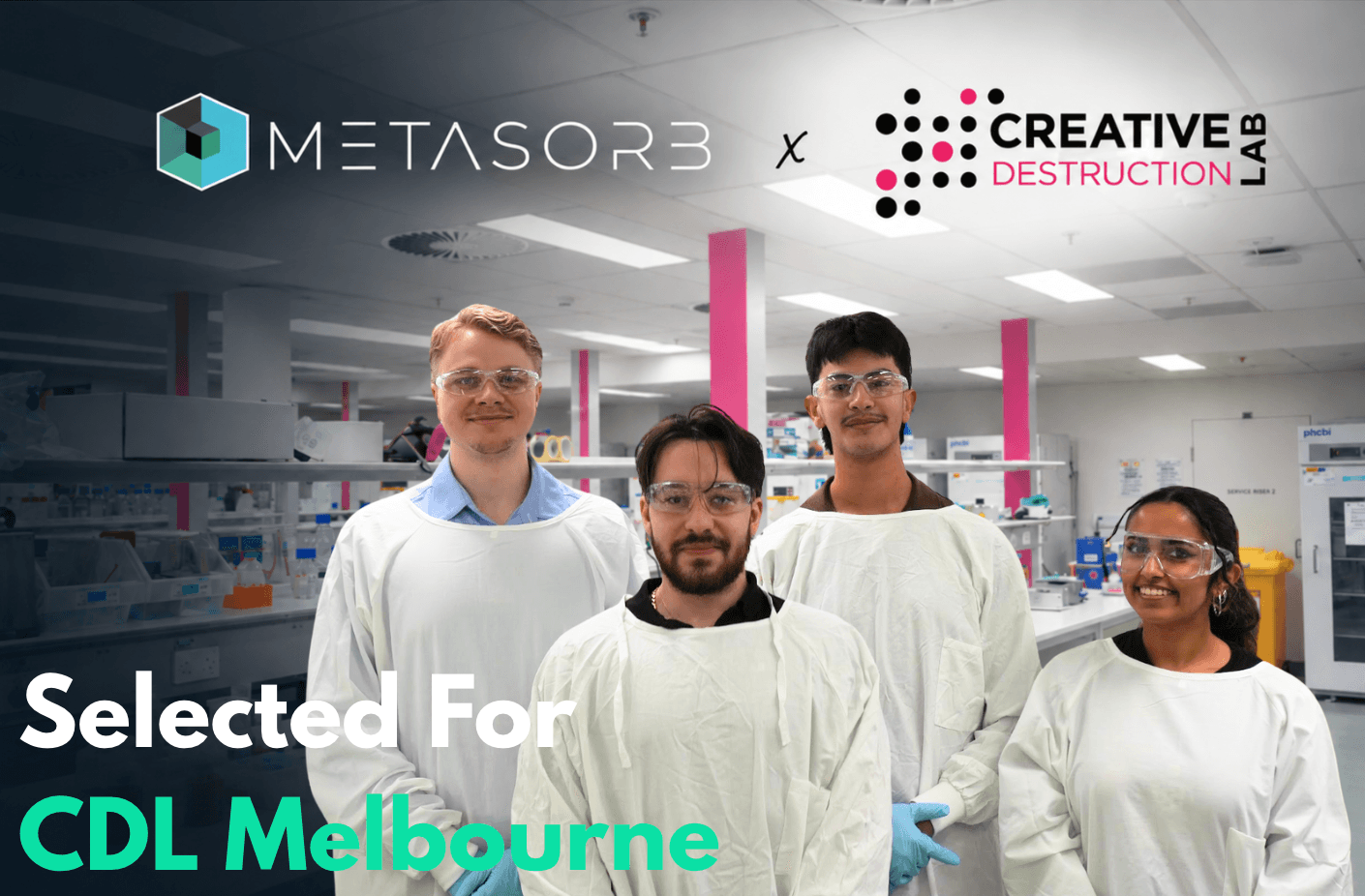 METASORB selected for Creative Destruction Lab Melbourne