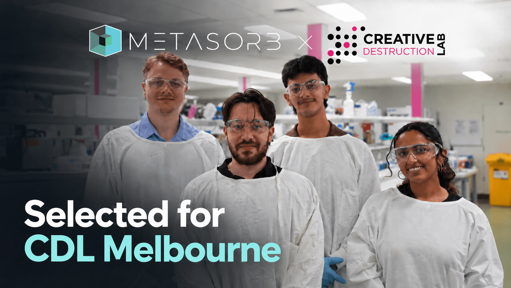 METASORB selected for Creative Destruction Lab Melbourne