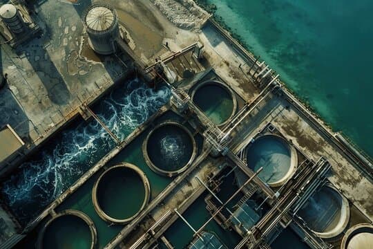 Industrial infrastructure exposed to water and the environment
